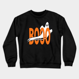Booo Ghost Funny Halloween Crewneck Sweatshirt